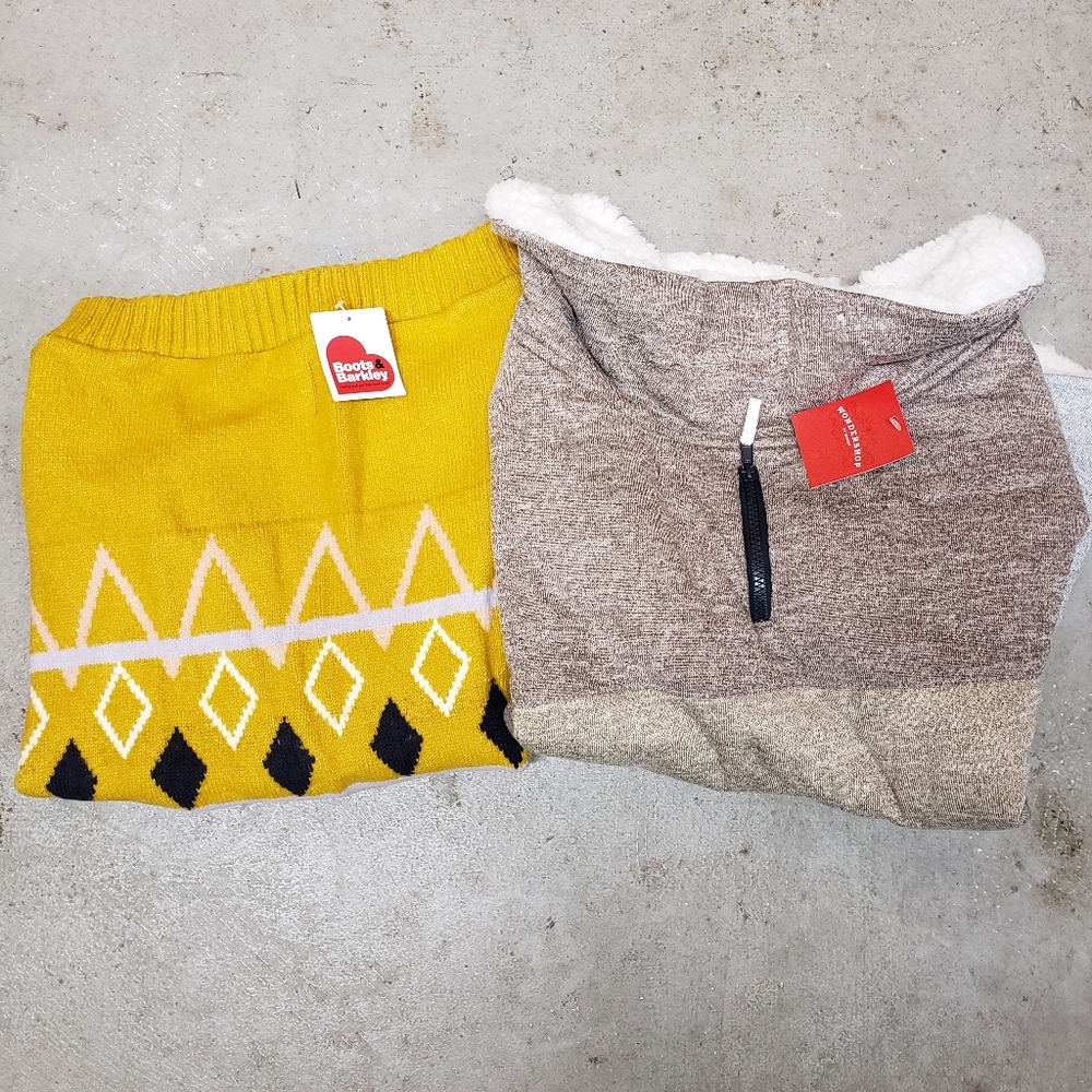 NEW! Lot of 2 XXL Dog Winter Sweater & Jacket Coat